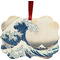 Great Wave off Kanagawa Christmas Ornament (Front View)