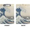 Great Wave off Kanagawa Clipboard (Letter) (Front + Back)