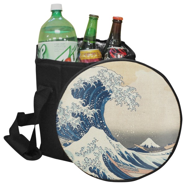 Custom Great Wave off Kanagawa Collapsible Cooler & Seat