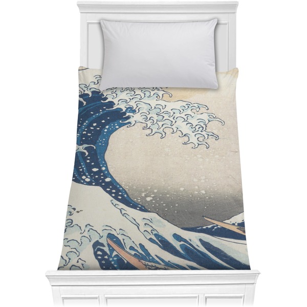 Custom Great Wave off Kanagawa Comforter - Twin XL