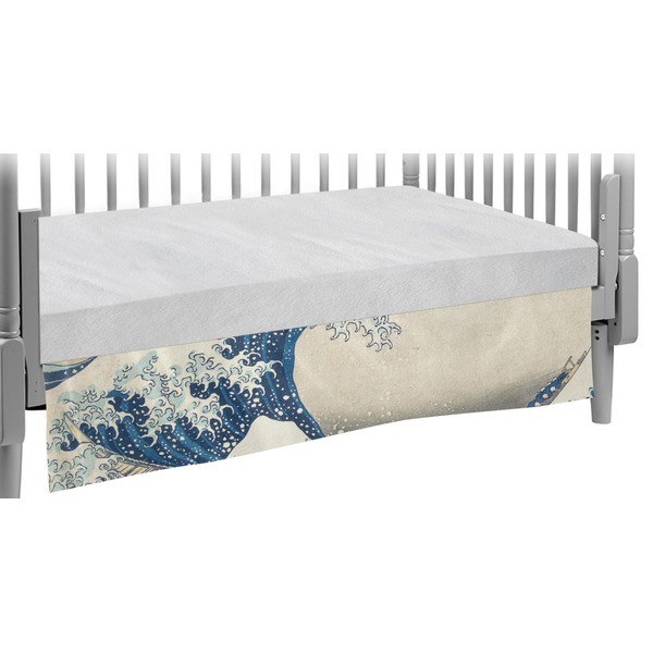 Custom Great Wave off Kanagawa Crib Skirt