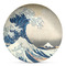 Great Wave off Kanagawa Microwave Safe Plastic Plate - Composite Polymer