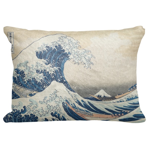 Custom Great Wave off Kanagawa Decorative Baby Pillowcase - 16"x12"