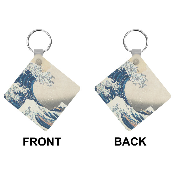 Great Wave off Kanagawa Diamond Keychain (Front + Back)