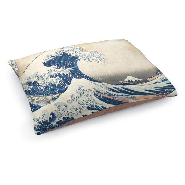 Custom Great Wave off Kanagawa Dog Bed - Medium