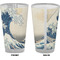 Great Wave off Kanagawa Pint Glass - Full Color - Front & Back Views
