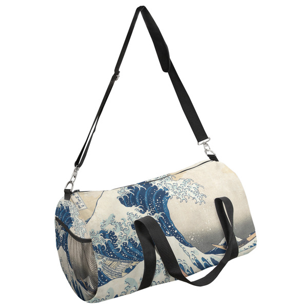 Custom Great Wave off Kanagawa Duffel Bag - Large
