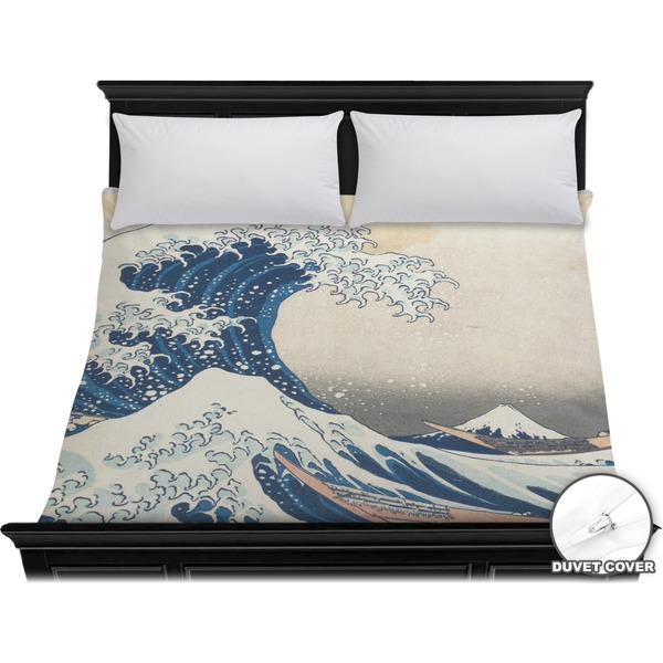 Custom Great Wave off Kanagawa Duvet Cover - King