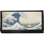 Great Wave off Kanagawa Canvas Checkbook Cover