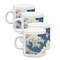 Great Wave off Kanagawa Espresso Cup Group of Four Front