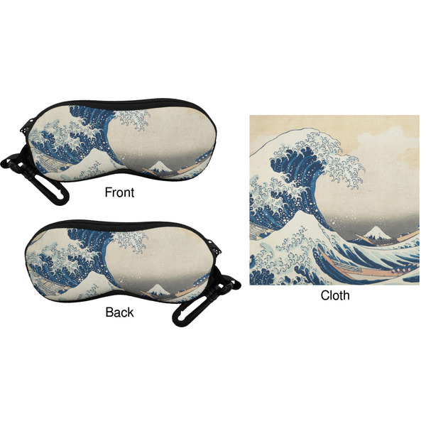 Great Wave off Kanagawa Eyeglass Case & Cloth (Approval)