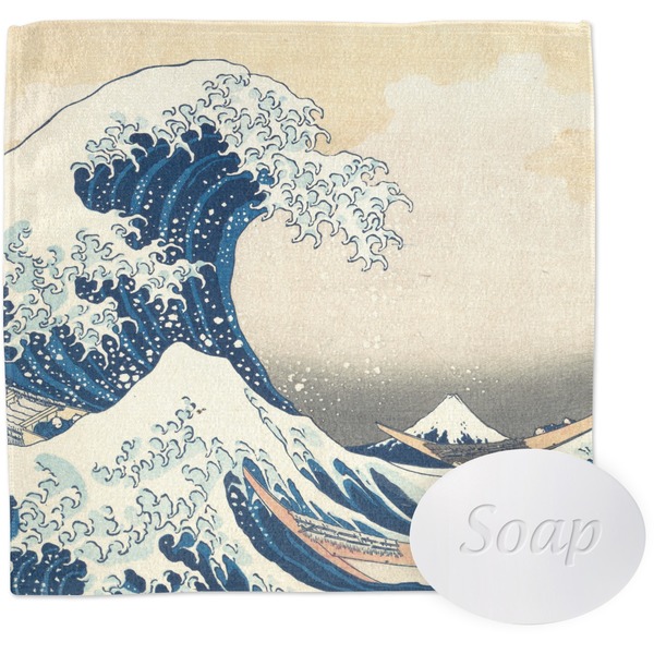 Custom Great Wave off Kanagawa Washcloth