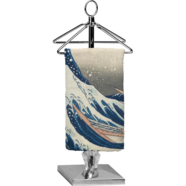 Custom Great Wave off Kanagawa Finger Tip Towel - Full Print