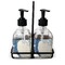 Great Wave off Kanagawa Glass Soap & Lotion Bottle Set
