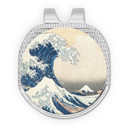 Great Wave off Kanagawa Golf Ball Marker - Hat Clip - Silver