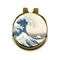Great Wave off Kanagawa Golf Ball Marker - Hat Clip - Gold