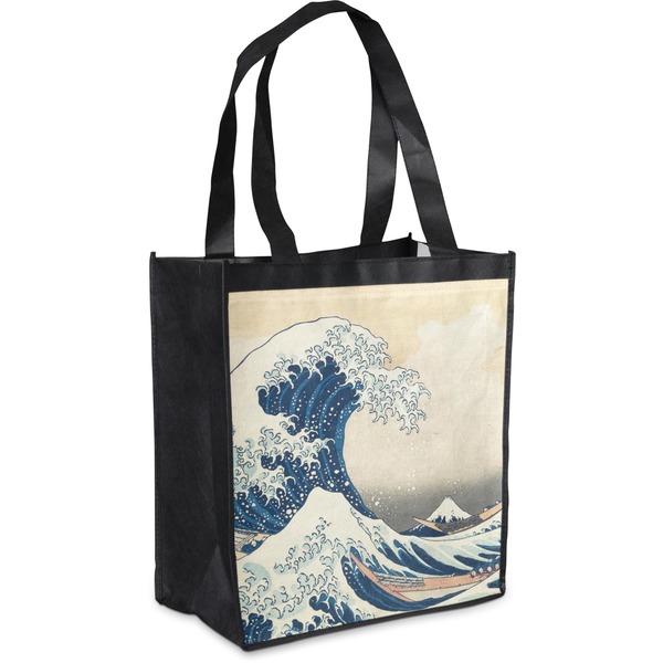 Custom Great Wave off Kanagawa Grocery Bag