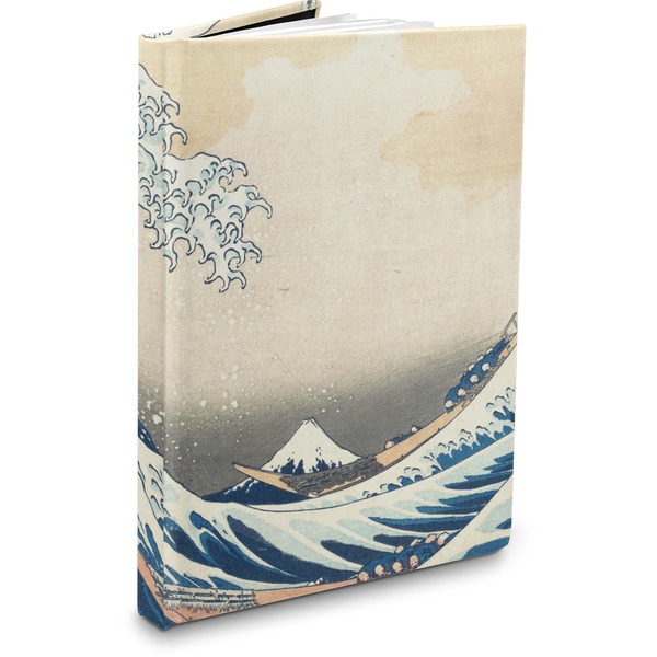 Custom Great Wave off Kanagawa Hardbound Journal - 7.25" x 10"