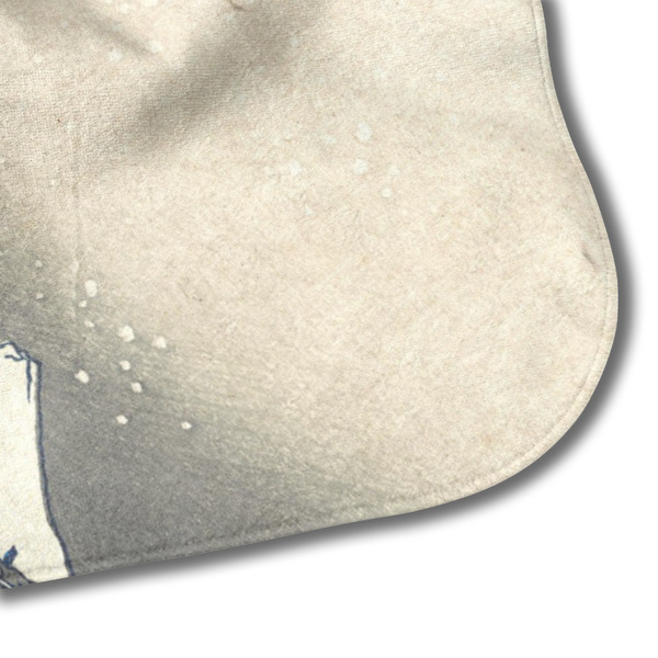 Great Wave off Kanagawa Hooded Baby Towel- Detail Corner