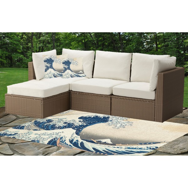 Great Wave off Kanagawa Indoor / Outdoor Rug & Cushions