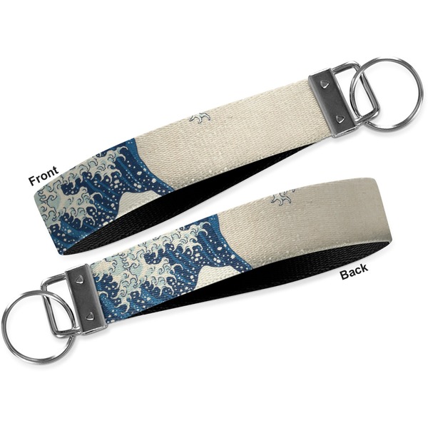 Great Wave off Kanagawa Key-chain - Metal and Nylon - Front and Back