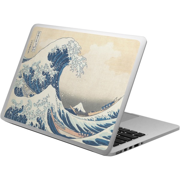 Custom Great Wave off Kanagawa Laptop Skin - Custom Sized