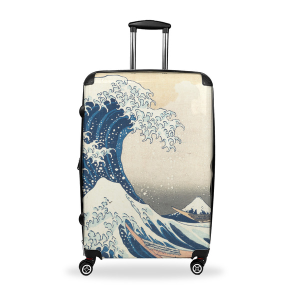 Custom Great Wave off Kanagawa Suitcase - 28" Large - Checked