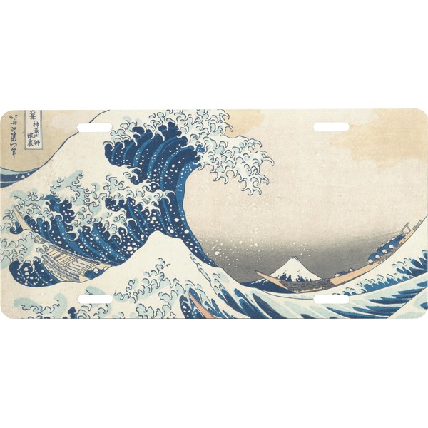 Custom Great Wave off Kanagawa Front License Plate