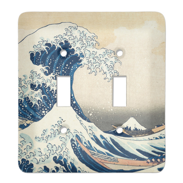 Custom Great Wave off Kanagawa Light Switch Cover (2 Toggle Plate)