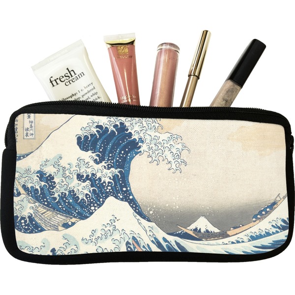 Custom Great Wave off Kanagawa Makeup / Cosmetic Bag - Small