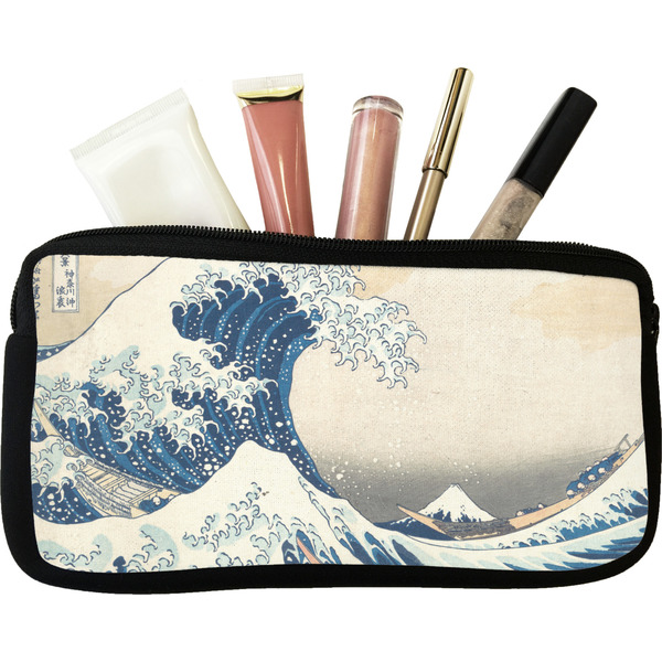 Custom Great Wave off Kanagawa Makeup / Cosmetic Bag - Small