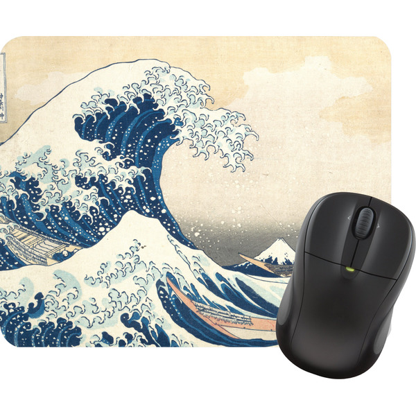Custom Great Wave off Kanagawa Rectangular Mouse Pad