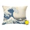 Great Wave off Kanagawa Outdoor Throw Pillow (Rectangular - 20x14)