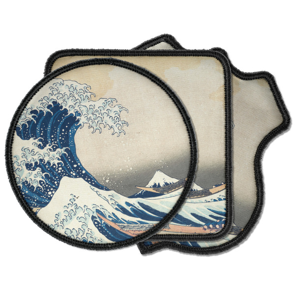 Custom Great Wave off Kanagawa Iron on Patches