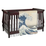 Great Wave off Kanagawa Baby Blanket (Single Sided)