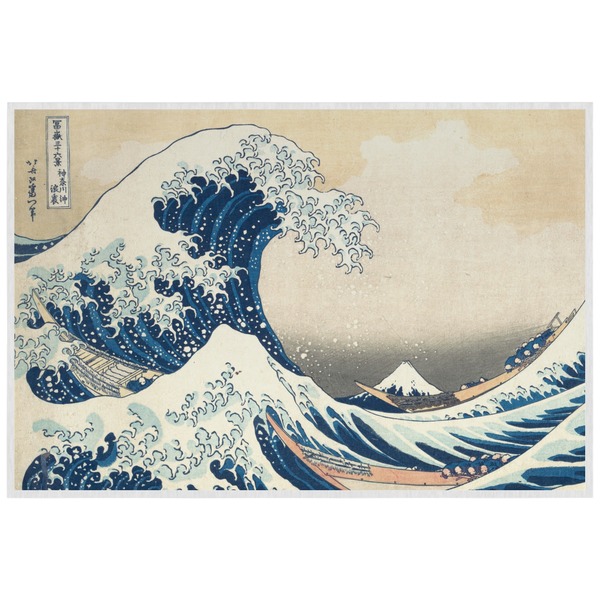 Custom Great Wave off Kanagawa Laminated Placemat