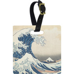 Great Wave off Kanagawa Plastic Luggage Tag - Square