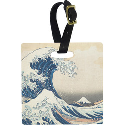 Great Wave off Kanagawa Plastic Luggage Tag - Square