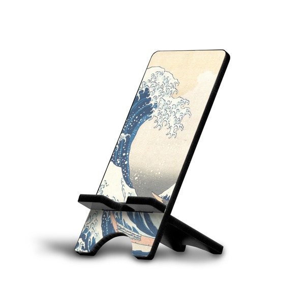 Custom Great Wave off Kanagawa Cell Phone Stand (Large)