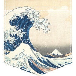 Great Wave off Kanagawa Iron On Faux Pocket