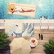 Great Wave off Kanagawa Pool Towel Lifestyle