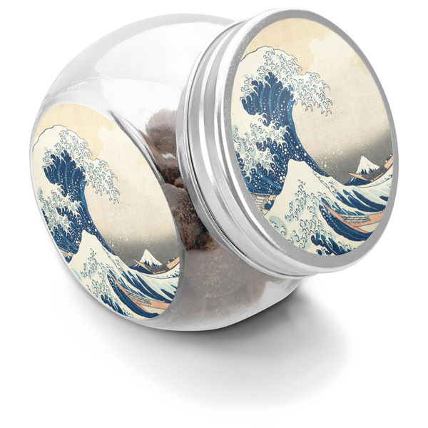 Custom Great Wave off Kanagawa Puppy Treat Jar