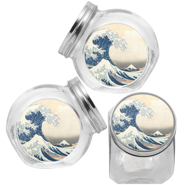 Great Wave off Kanagawa Puppy Treat Jar - Top Left Right