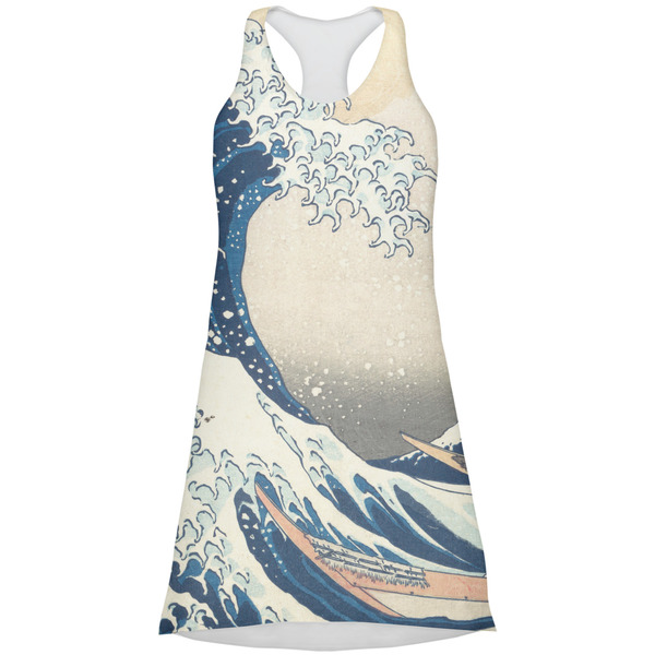 Custom Great Wave off Kanagawa Racerback Dress - Large