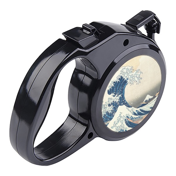Great Wave off Kanagawa Retractable Dog Leash - Angle