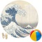 Great Wave off Kanagawa Round Beach Towel
