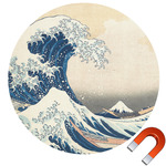 Great Wave off Kanagawa Round Car Magnet - 6"