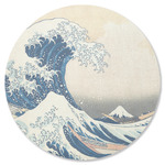 Great Wave off Kanagawa Round Rubber Backed Coaster