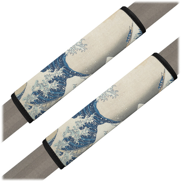 Custom Great Wave off Kanagawa Seat Belt Covers (Set of 2)