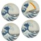 Great Wave off Kanagawa Set of Appetizer / Dessert Plates